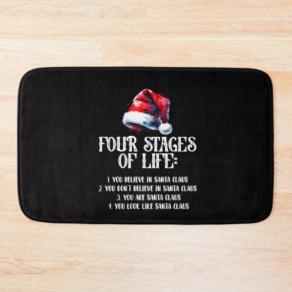 Item preview, Four Stages of Life Santa Christmas Funny Meme Xmas Humor designed and sold by Dressed For  Duty.