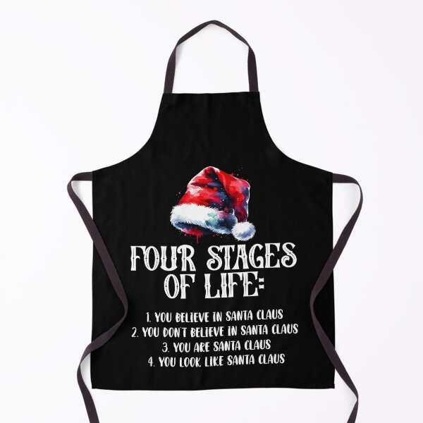 Item preview, Four Stages of Life Santa Christmas Funny Meme Xmas Humor designed and sold by Dressed For Duty.