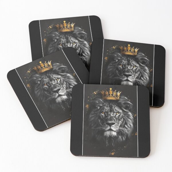 Item preview, Lion with the crown on a dark background by DSG World  designed and sold by DSG-WORLD.