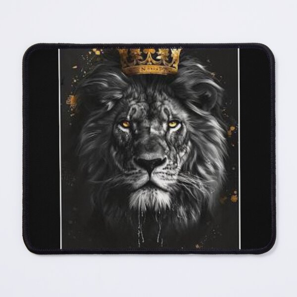 Item preview, Lion with the crown on a dark background by DSG World designed and sold by DSG-WORLD.