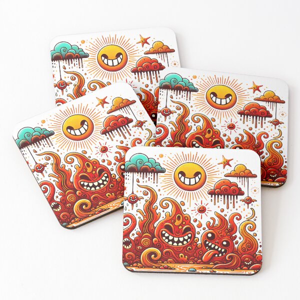 Item preview, Infected Red-Orange Devil Sun designed and sold by KwangCB.
