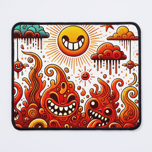 Item preview, Infected Red-Orange Devil Sun designed and sold by KwangCB.