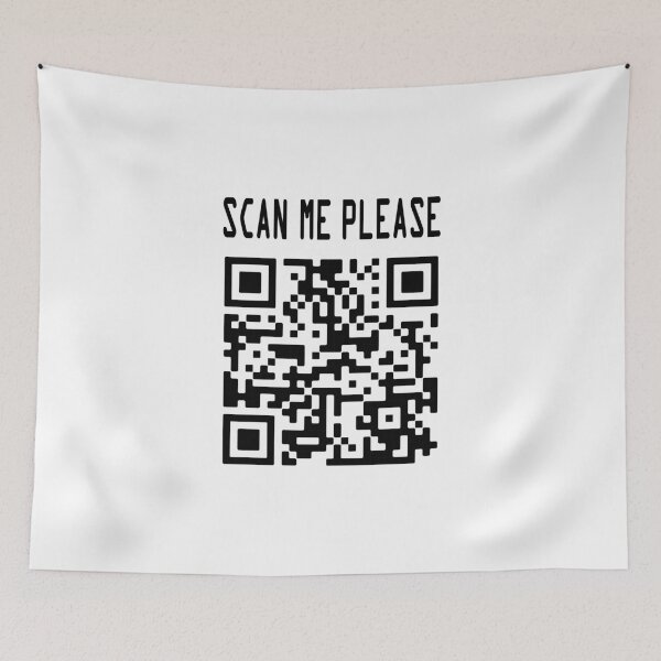 Item preview, Scan Me Please QR Code – Smile, It's Free designed and sold by HandicraftArt.