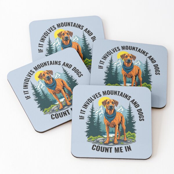 Item preview, Rhodesian Ridgeback Adventure - If it involves mountains and dogs, count me in designed and sold by Fikuall.