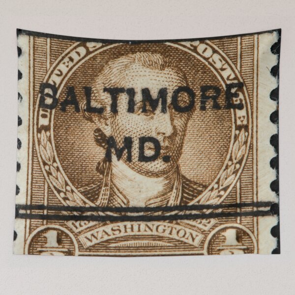 Item preview, Brown postage stamp of President Washington of 1932 designed and sold by Photopat.