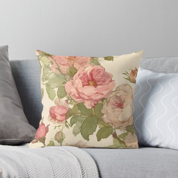 Item preview, Vintage Pink Rose Pattern - Elegant Watercolor Floral Design designed and sold by lemonjam.