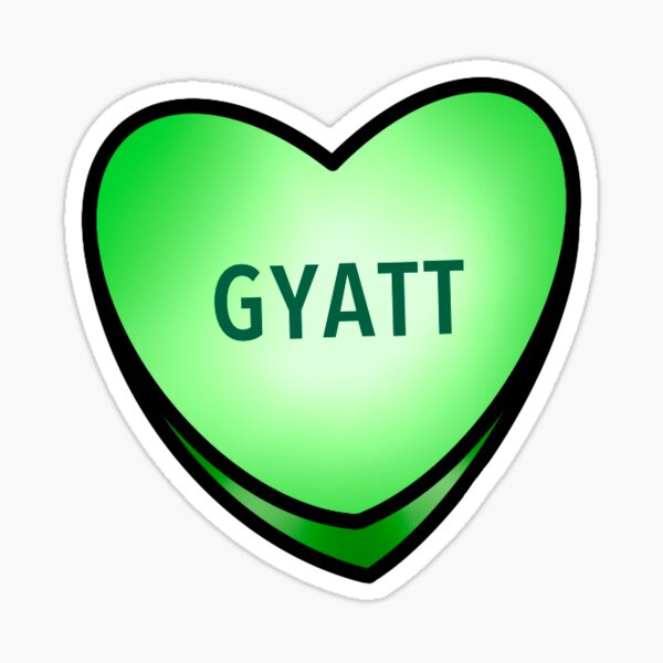 Gyatt Candy Heart Sticker
