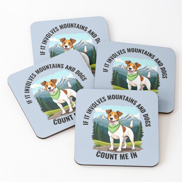 Item preview, Jack Russell Terrier Mountain Adventure - If it involves mountains and dogs, count me in designed and sold by Fikuall.