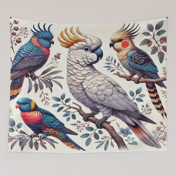 Item preview, Australian Birds Perched on Branches Reloaded Premium Trendy Best Gift designed and sold by Imaginarium of Chaos falcon88 .