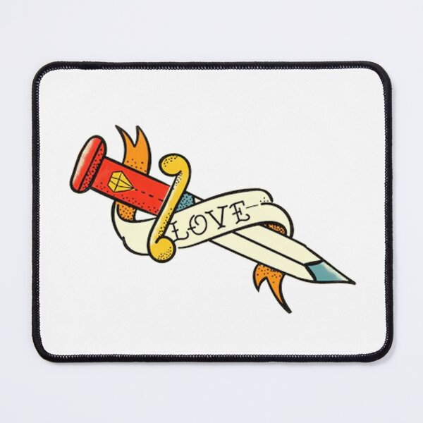 Item preview, Old school dagger tattoo designed and sold by emanscorfna.