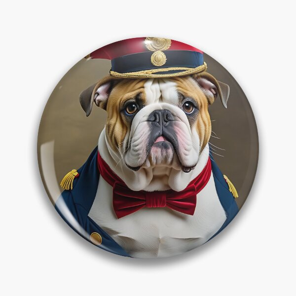 Item preview, Bulldog in King Costume designed and sold by PeggyMacStudio.