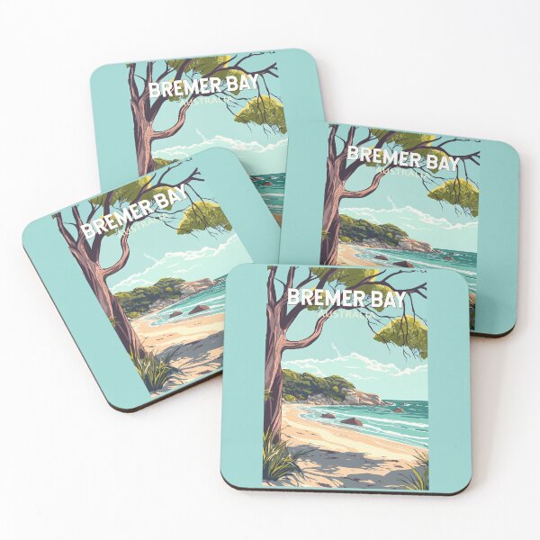 Item preview, Bremer Bay Australia Travel Art Vintage designed and sold by KrisSidDesigns.
