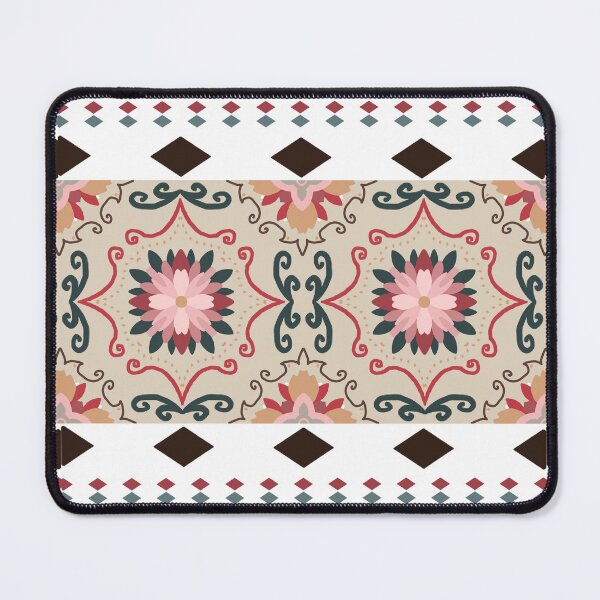Item preview, Floral Ethnic Pattern with Symmetrical Motifs designed and sold by SamartkitDesign.