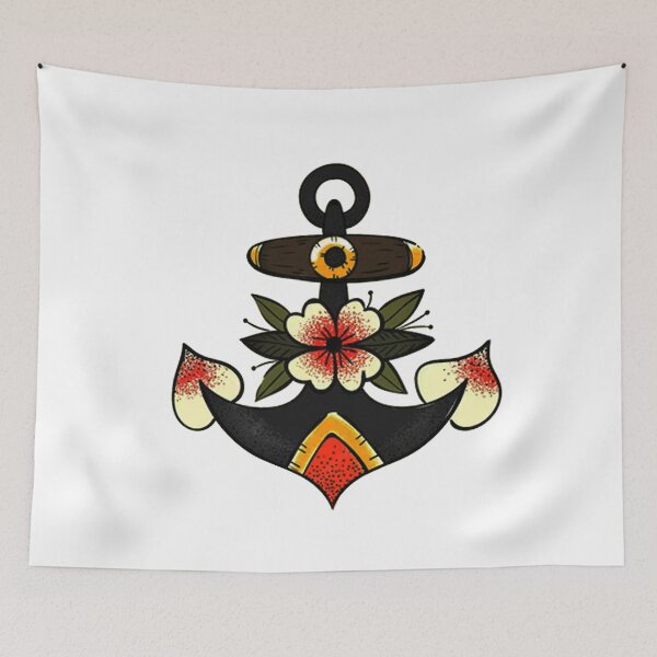 Item preview, oldschool anchor tattoo designed and sold by emanscorfna.