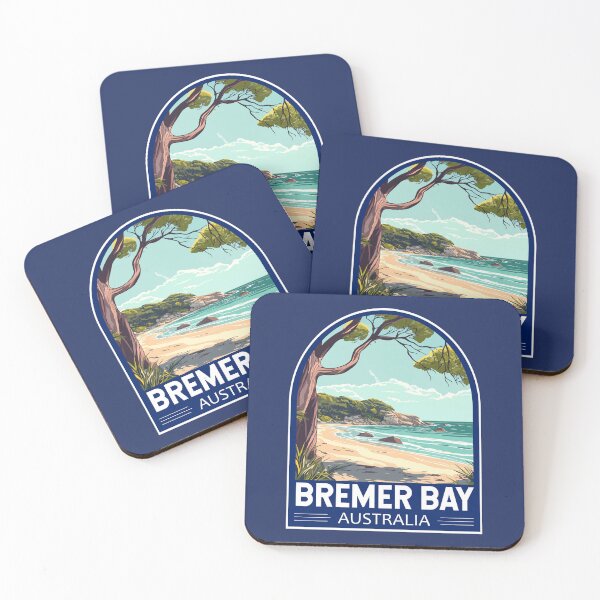Item preview, Bremer Bay Australia Travel Art Emblem designed and sold by KrisSidDesigns.