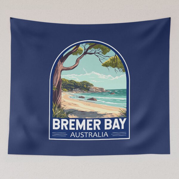 Item preview, Bremer Bay Australia Travel Art Emblem designed and sold by KrisSidDesigns.