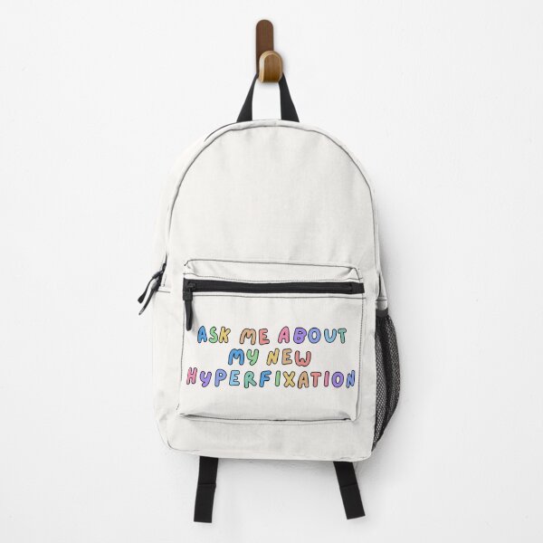 Item preview, Ask me about my new hyperfixation | ADHD colourful text design designed and sold by NeurodiverseTea.