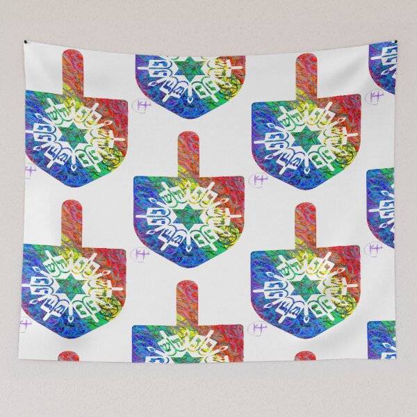 Item preview, Spinning Dreidel Mandala Pop Art designed and sold by Kalli Taub Art.