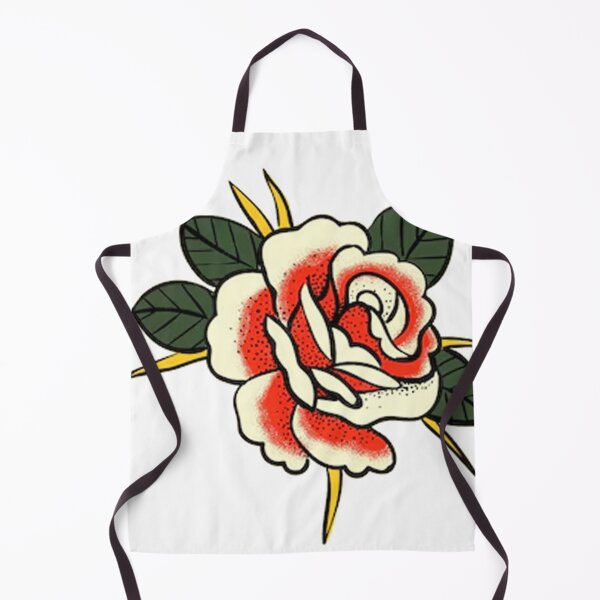 Item preview, old-school rose tattoo design designed and sold by emanscorfna.
