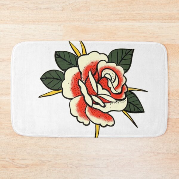 Item preview, old-school rose tattoo design designed and sold by emanscorfna.