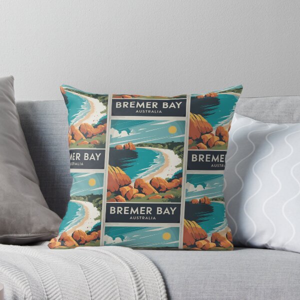 Item preview, Bremer Bay Australia Illustration Travel Art Vintage designed and sold by KrisSidDesigns.