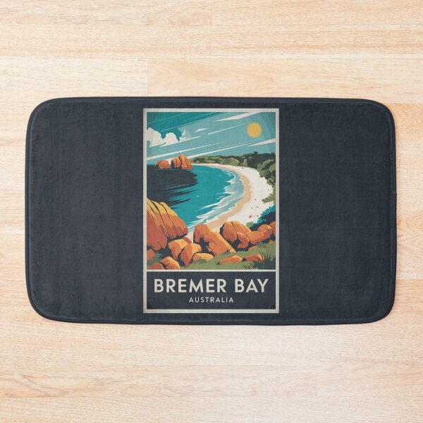 Item preview, Bremer Bay Australia Illustration Travel Art Vintage designed and sold by KrisSidDesigns.