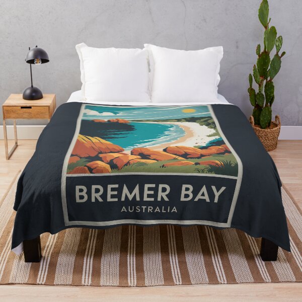 Item preview, Bremer Bay Australia Illustration Travel Art Vintage designed and sold by KrisSidDesigns.