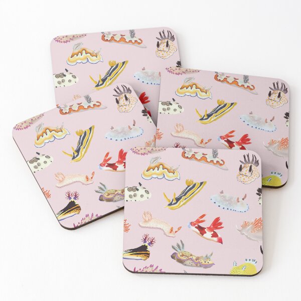 Item preview, Nudibranch Pattern - Sea Slug - Pink designed and sold by Poulpimousse.