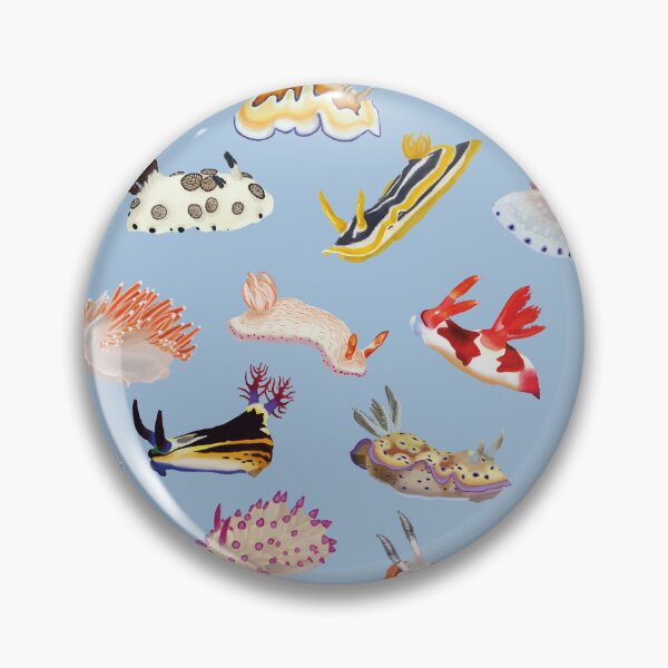 Item preview, Nudibranch pattern - sea slug - blue designed and sold by Poulpimousse.