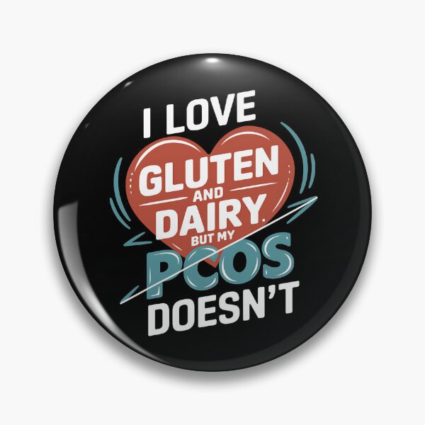 Item preview, I Love Gluten and Dairy But My PCOS Doesn't - This funny gift is perfect for women with PCOS who love gluten and dairy but can't consume them. designed and sold by ZyziowskyArt.