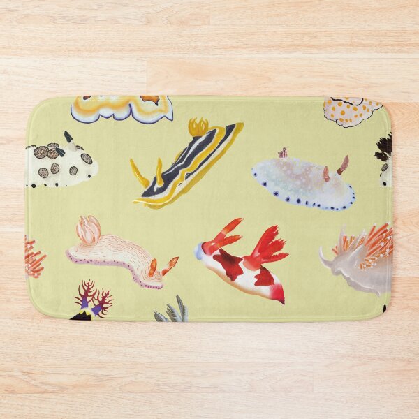 Item preview, Nudibranch Pattern - Sea Slug - Yellow designed and sold by Poulpimousse.
