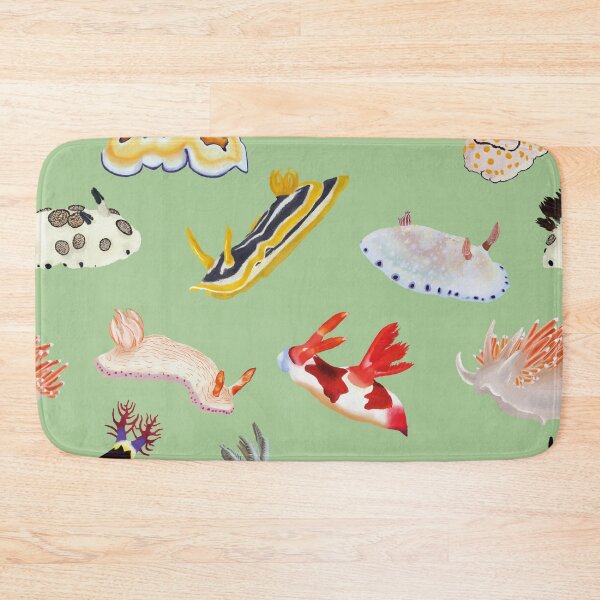 Item preview, Nudibranch Pattern - Sea Slug - Green designed and sold by Poulpimousse.