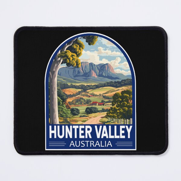 Item preview, Hunter Valley Australia Travel Art Emblem designed and sold by KrisSidDesigns.