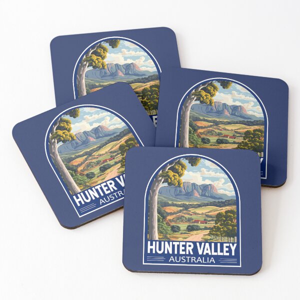 Item preview, Hunter Valley Australia Travel Art Emblem designed and sold by KrisSidDesigns.