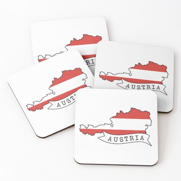 Item preview, Austria - map with flag of Austria designed and sold by Wolagno.
