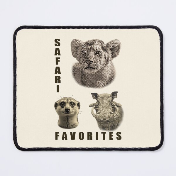 Item preview, Lion, Meerkat, Warthog Picture Africa Safari Favorites designed and sold by Scotch Macaskill.
