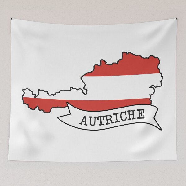 Item preview, Austria - map with flag of Austria designed and sold by Wolagno.