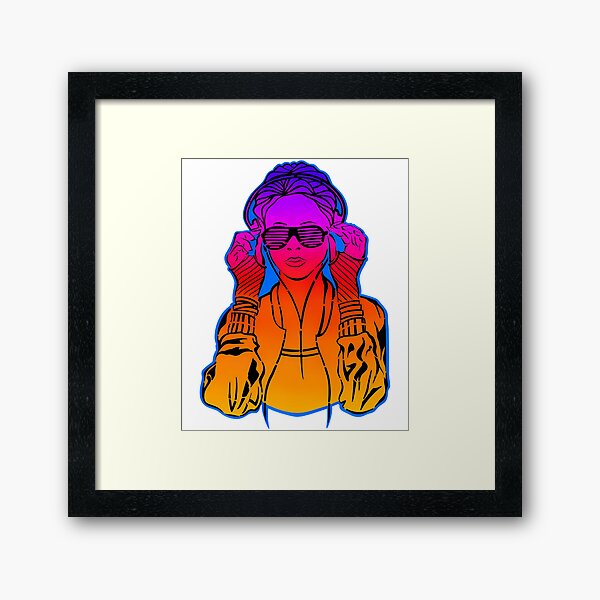Item preview, Sundown Retro Girl  designed and sold by TinaLloyderon.