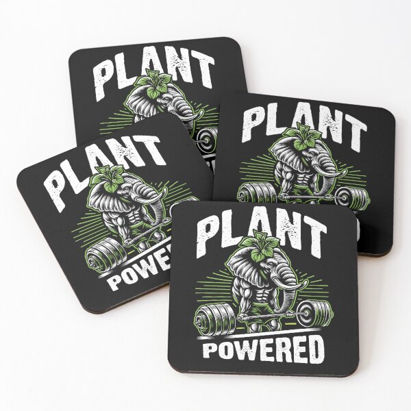 Item preview, Plant Powered Vegan Elephant Funny Veganism Vegan Living designed and sold by Dressed For  Duty.