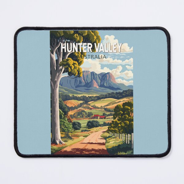 Item preview, Hunter Valley Australia Travel Art Vintage designed and sold by KrisSidDesigns.