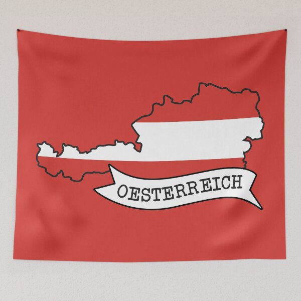 Item preview, Austria - map with flag of Austria designed and sold by Wolagno.