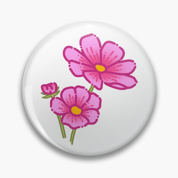 Item preview, Pink Flowers Simple Drawing designed and sold by AveryZi.