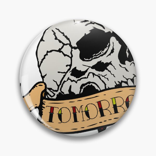 Item preview, dagger dagger skull skull knife banner tomorrow may never come old school 2909 S designed and sold by Achille3777.