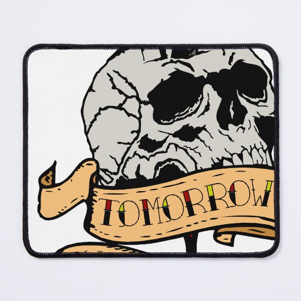 Item preview, dagger dagger skull skull knife banner tomorrow may never come old school 2909 S designed and sold by Achille3777.