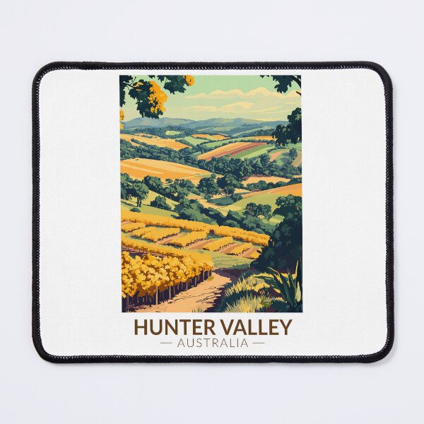 Item preview, Hunter Valley Australia Illustration Travel Art Vintage designed and sold by KrisSidDesigns.