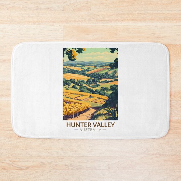 Item preview, Hunter Valley Australia Illustration Travel Art Vintage designed and sold by KrisSidDesigns.