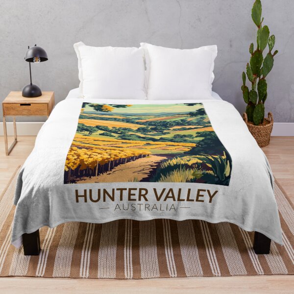 Item preview, Hunter Valley Australia Illustration Travel Art Vintage designed and sold by KrisSidDesigns.