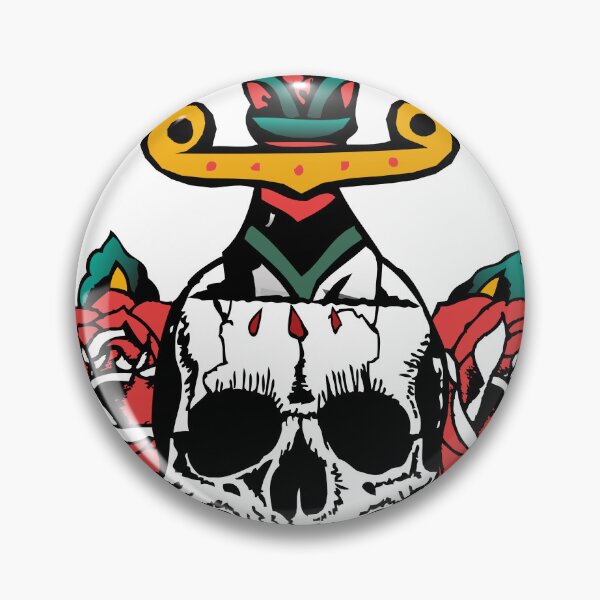 Item preview, dagger skull knife dagger rose flower old school tattoo 311 M designed and sold by Achille3777.