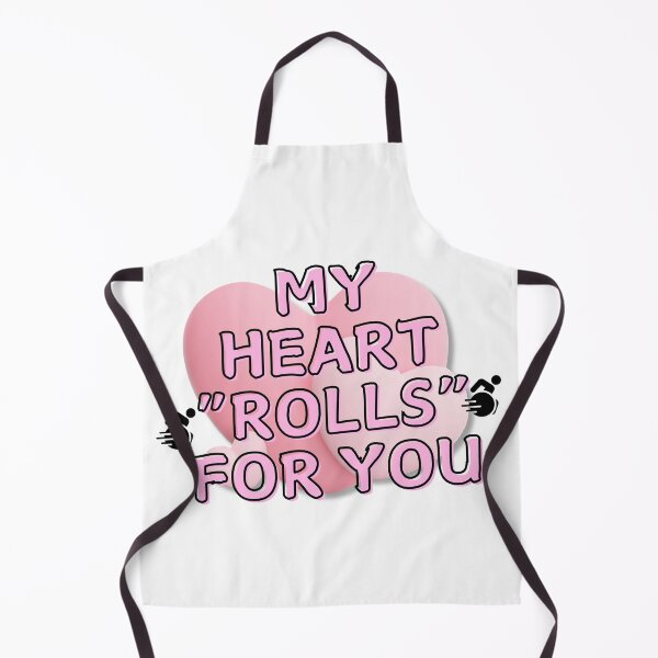 Item preview, My Heart "ROLLS" For You, Great Valentine’s Day Gift ❤️ Wheelchair Design designed and sold by It's Wheelie Cool.