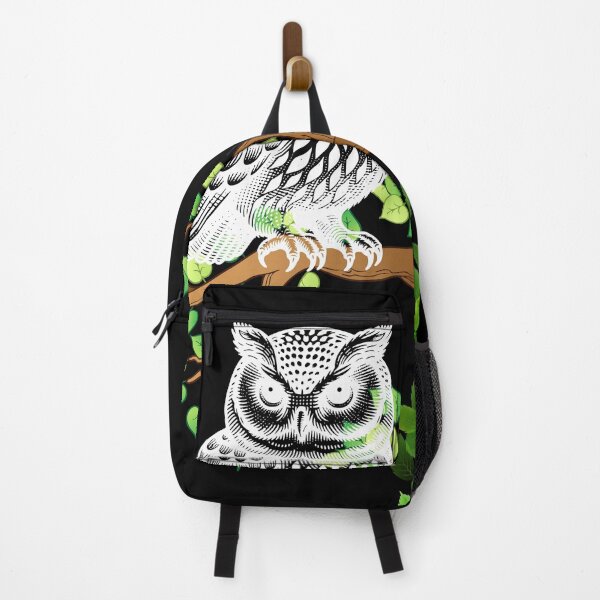 Item preview, Mysterious Owl on Branch in Forest designed and sold by goodartpro7com.